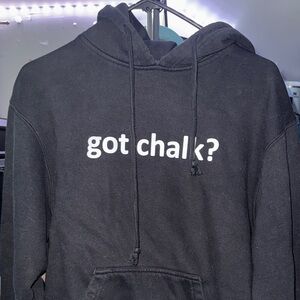 Classic Black 'Got Chalk?' Gymnastics Women's Hoodie